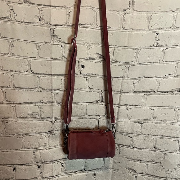 Free People Barrel Purple Suede Crossbody. NWOT - Picture 5 of 7
